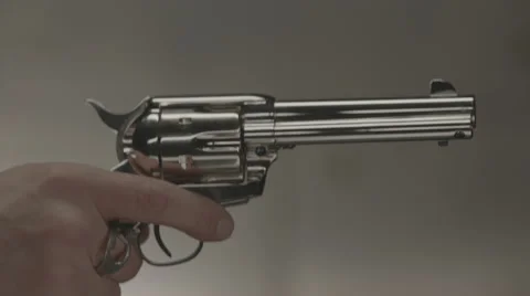Weapon 44 Special gun aim fire profile Stock Footage 52422648