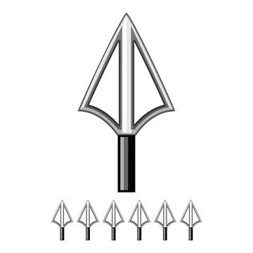 Weapon arrowhead cartoon vector graphic Stock Illustration