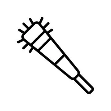 The weapon of the barbarian icon vector. Isolated contour symbol illustration Stock Illustration