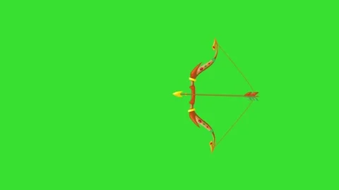 Weapon Bow Arrow Cartoon Motion Graphic Animation 4K Stock Footage 327442976