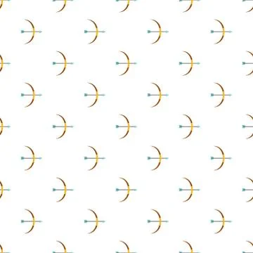 Weapon bow pattern seamless Stock Illustration