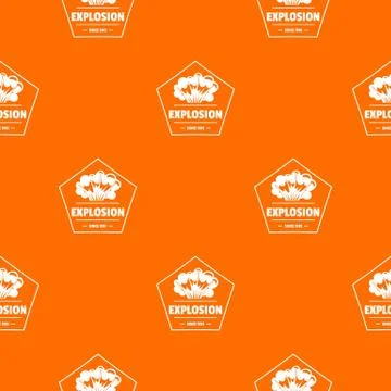 Weapon explosion pattern vector orange Stock Illustration