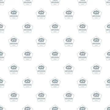 Weapon explosion pattern vector seamless Stock Illustration