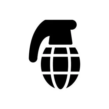 Weapon glyph flat icon Stock Illustration