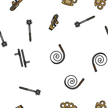 Weapon gun game knife war vector seamless pattern 스톡 일러스트