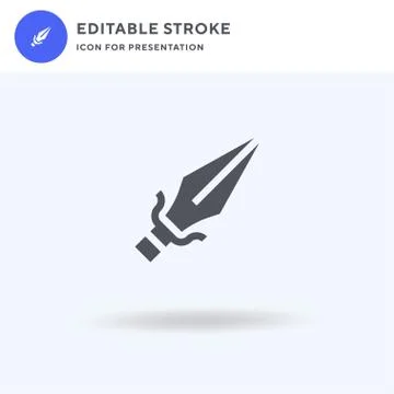 Weapon icon vector, filled flat sign, solid pictogram isolated on white, logo Stock Illustration