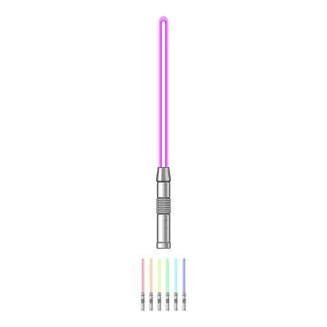 Weapon light saber cartoon vector graphic イラスト素材