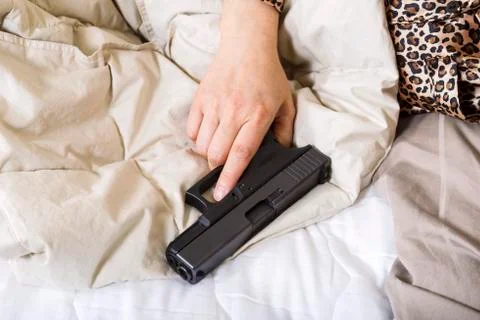 Weapon for personal security at home Stock-Fotos