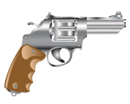 Weapon revolver Stock Illustration