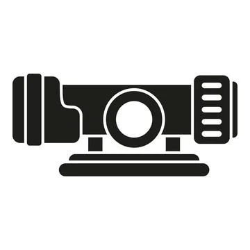 Weapon scope icon simple vector. Rifle gun Stock Illustration