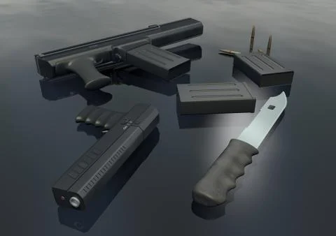 Weapon set picture 3 Stock Illustration