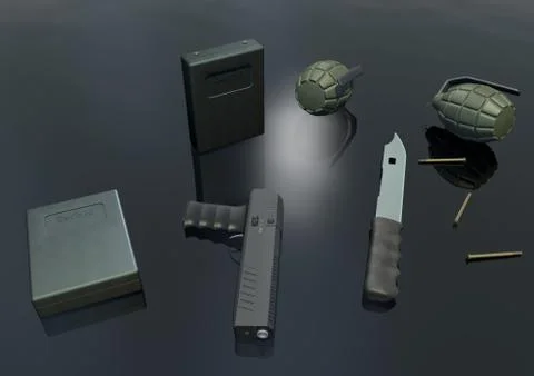 Weapon set picture 4 Stock Illustration