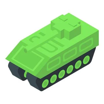 Weapon tank icon isometric vector. Military army Stock Illustration