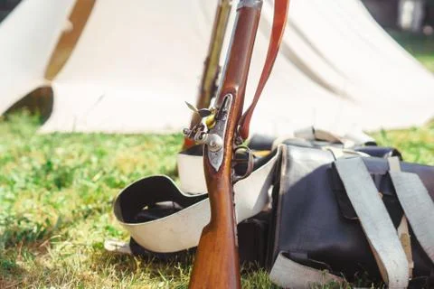Weapons of the 18th century Stockfoto's