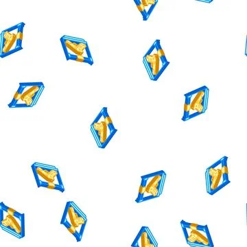 Weapons 3d printing isometric icon seamless pattern Stock Illustration