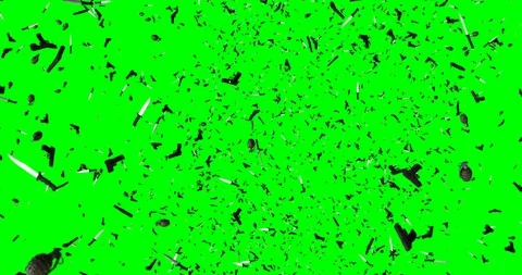 Weapons 3d text animation - reverse it for effect Video stock 106691774