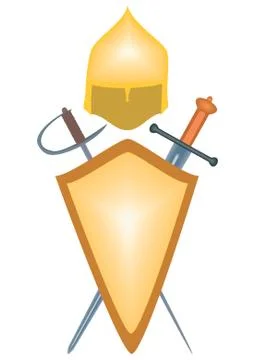 The weapons of ancient warriors. Stock Illustration