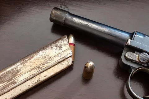 Weapons and ammunition. Stock Photos