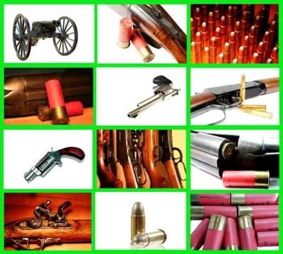 Weapons Collage Stock Illustration