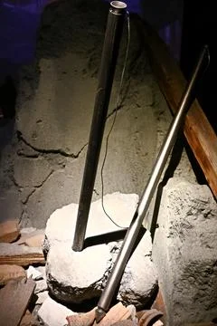 Weapons to destroy the giants that appear 스톡 사진