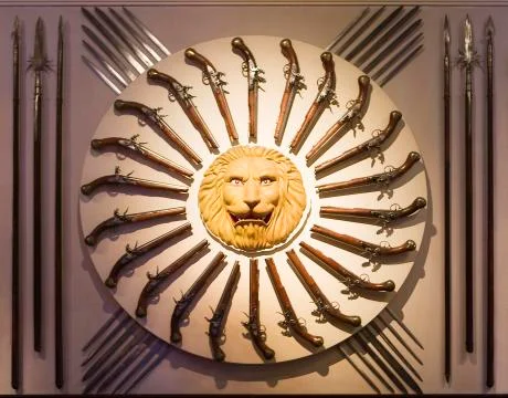 Weapons display Stock Photos