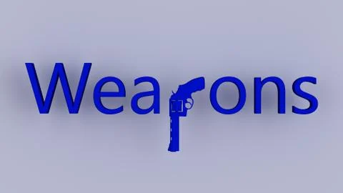 Weapons Illustrazione stock