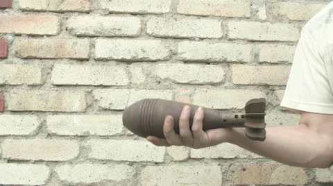 Weapons pose a threat to peace Stock Footage 23626361