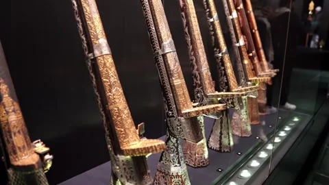 Weapons section in the Topkapi Palace Stock Footage 291808246