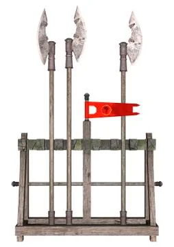 Weapons stand Stock Illustration