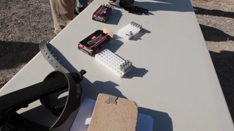 Weapons Training* Video stock 114624965