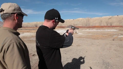 Weapons Training with Instructor* Video stock 114624338