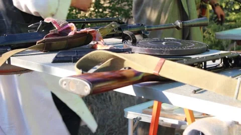 Weapons Used by Terrorist Group Stockbeeldmateriaal 67826895