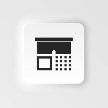 Wear. Bioengineering neumorphic style vector icon. Biotechnology for health Stock Illustration