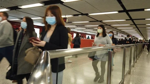 Wear face mask Stock Footage 125731270