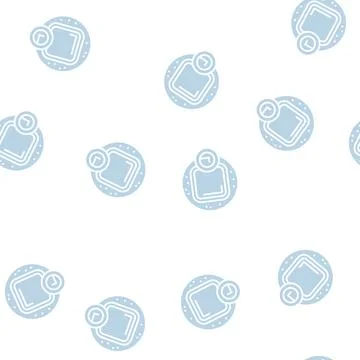 Wear polyurethane dressing glyph seamless pattern Stock Illustration