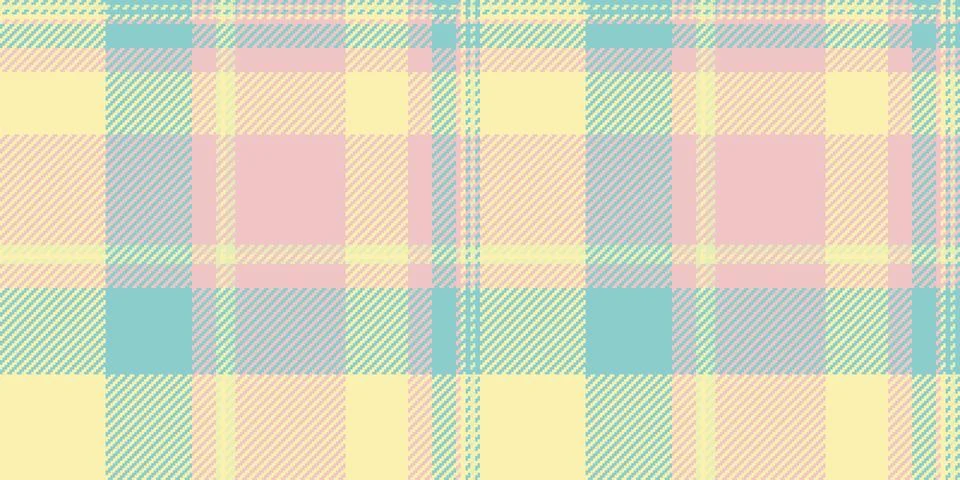 Wear vector seamless pattern, mosaic textile check plaid. Cosy background t.. Stock Illustration
