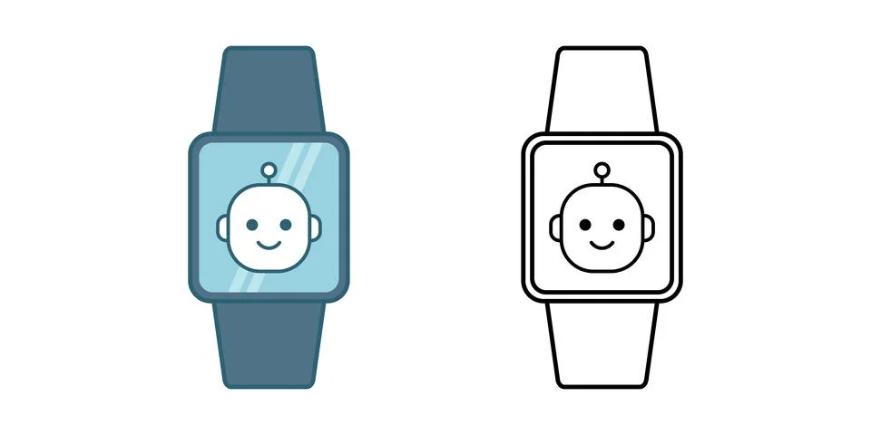 Wearable assistant Illustrazione stock