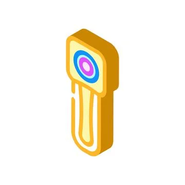 Wearable camera wearable isometric icon vector illustration Stock Illustration