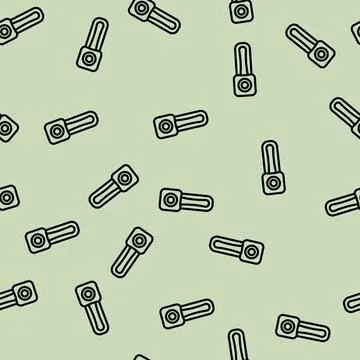 Wearable camera wearable line vector seamless pattern Illustrazione stock