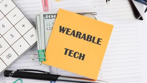 Wearable computing concept. The concept of technology . WEARABLE TECH Concept Stock-Fotos
