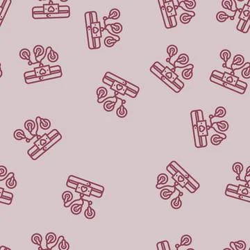 Wearable ecg line vector seamless pattern Stock Illustration