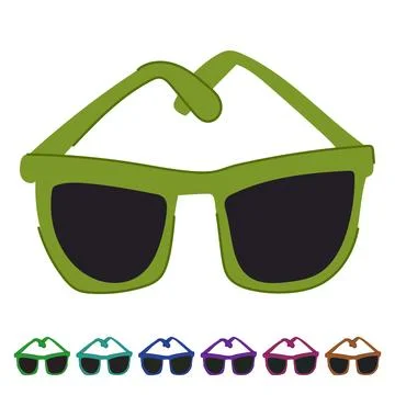 Wearable glasses for the blind vector cartoon graphic Stock Illustration