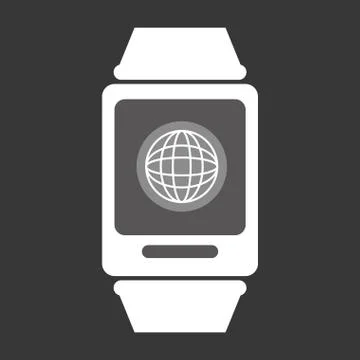 Wearable mobile technology Illustrazione stock