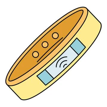 Wearable tech device tracking health and fitness activity イラスト素材