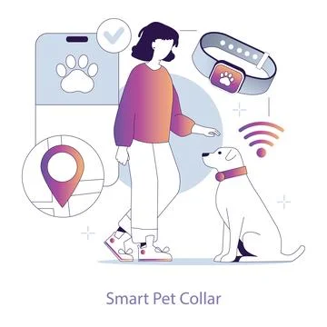 Wearable Technology concept. Flat vector illustration. Stock Illustration