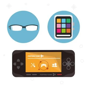 Wearable technology portable devices collection イラスト素材