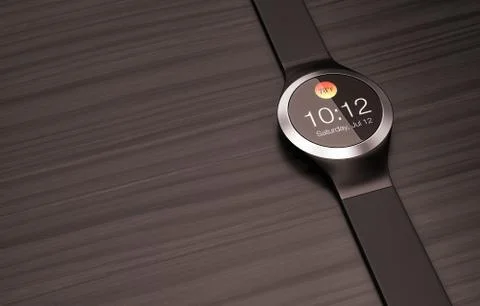 Wearable technology, smartwatch Illustrazione stock