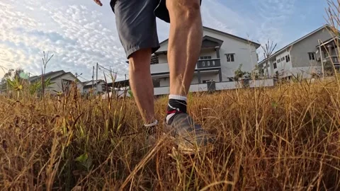 Wearing exercise sneaker Stock Footage 340484144