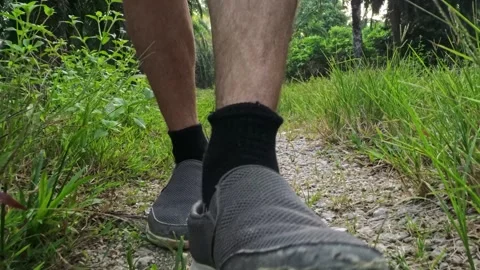 Wearing exercise sneaker Stock Footage 340484302