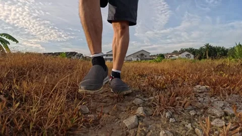 Wearing exercise sneaker Stock Footage 340484570